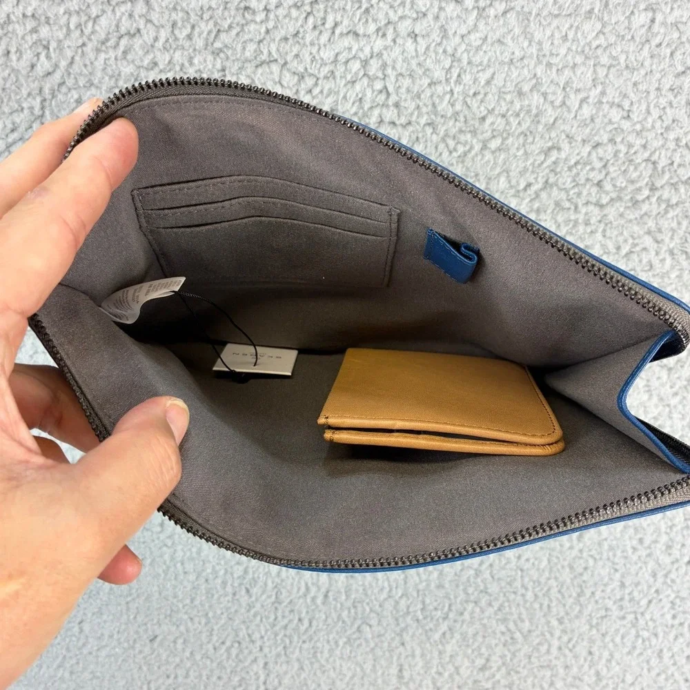 Skagen Tech Multi Sleeve Horizon Blue Mens One Size Leather Tablet Pouch SWS0027